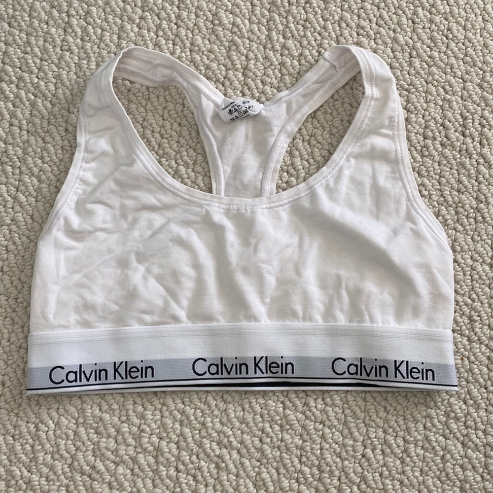 Calvin Klein White Bra Top